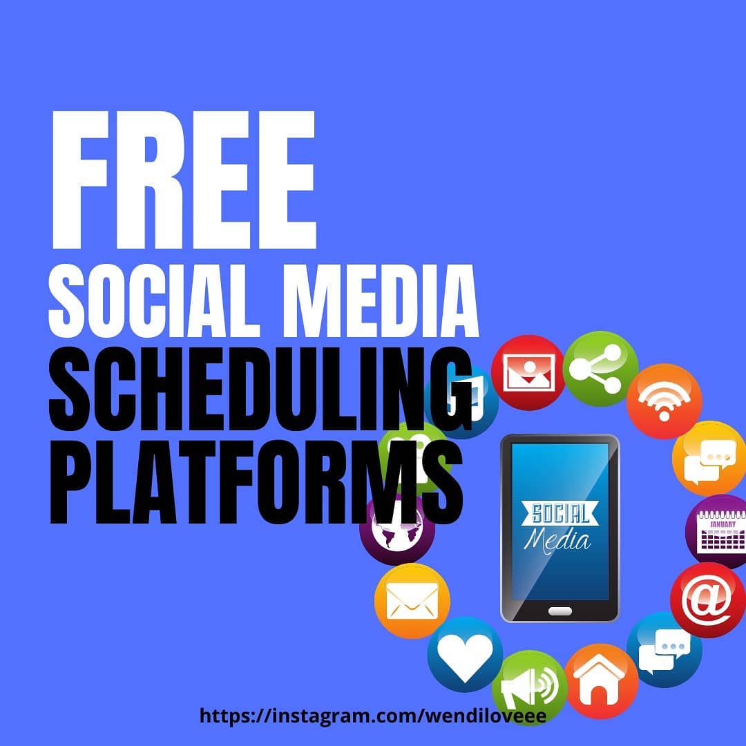 Free social media scheduling platforms to manage social media