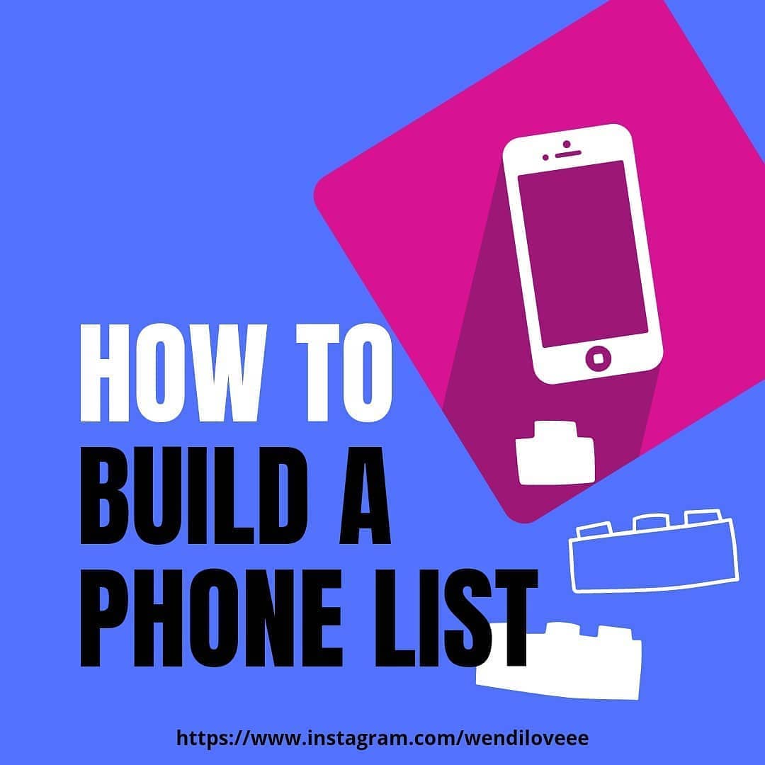 How to build a phone list