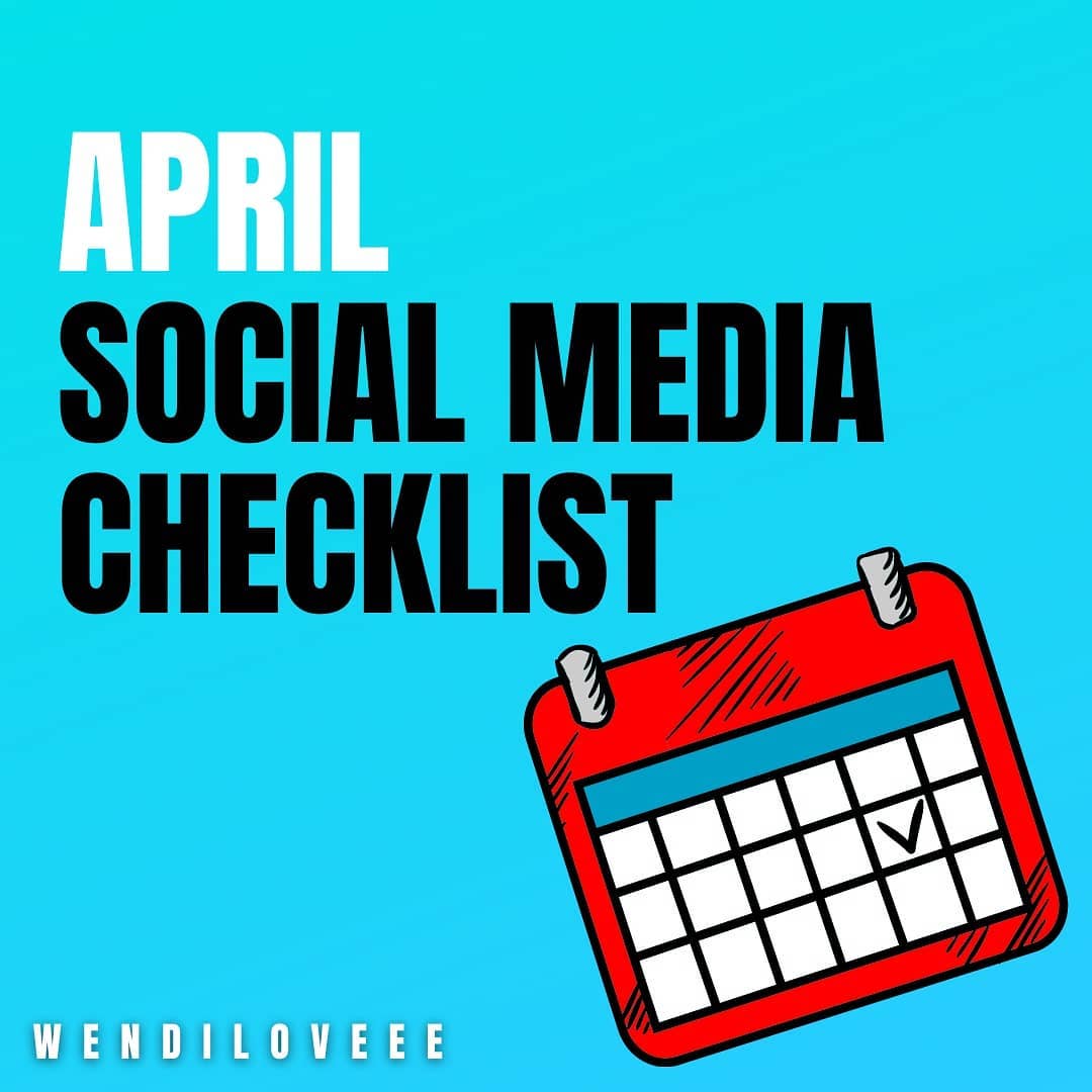 Are you ready to plan out your April? 12 month social media plan