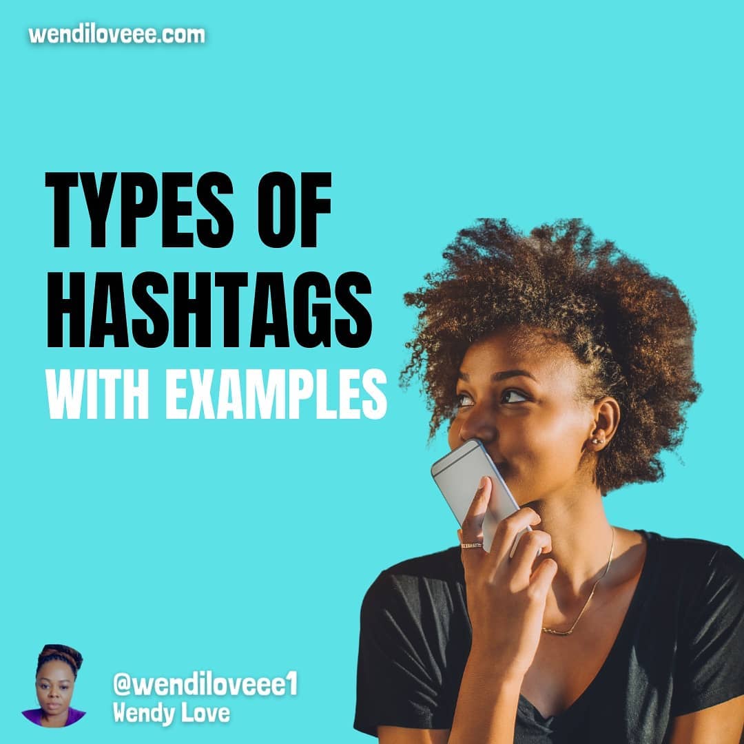 Types of hashtags used in marketing with examples